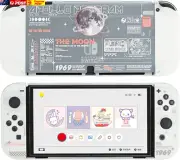 Clear Protective Case Slim Cover Case Compatible with Switch OLED and Game Conso