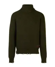 Dsquared2 Turtleneck Distressed Jumper S,M Black