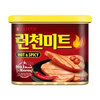 在飛比找PChome24h購物優惠-LOTTE 午餐肉-辣味(340g)