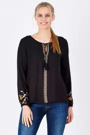 Gili Peasant Blouse--SAS-10896TWSS