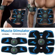 Rechargeable EMS Abdominal Muscle Toning Trainer Belt ABS Stimulator Toner BelET