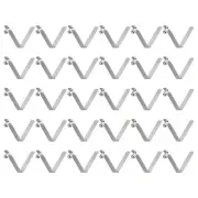 30pcs 6x9x49mm Single Button V-Shaped Paddle Snap Spring Clips Hollow Head