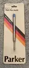 Vintage NEW Parker Original Ball Pen Refill Metal Blue X Fine Extra Fine NOS