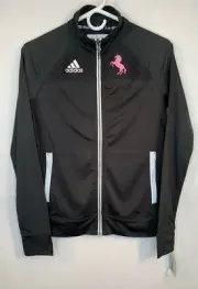 NWT Adidas Climalite Women’s XS Black Pink Unicorn Utility Track Jacket NEW