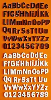 1/2" Precut 5,10,15,20 Pc. Stained Glass Letters for Fusing & Mosaics - Coe 96