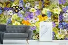 3D Spring Floral Wallpaper Wall Mural Removable Self-adhesive 407