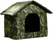 zolyet Cat House Stray Cat Dog House, Indoor and Use, Wind and Rain, High-Quali Ox Fabric, and -Proof, Easy Installation, Long-Lasting Warmth S
