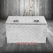 30"x18"x17" ALU Truck/Pickup/Trailer Trunk Utility Storage Flat Tool Box+Lock