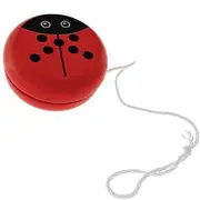 Kisangel Ladybird Wooden for Lovely Portable Plaything Enhances Hand Eye Coordination and Physical Skills for Outdoor Fun and