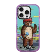 iPhone 16 Pro Impact Case MagSafe Compatible Bear the Bear Phone Case