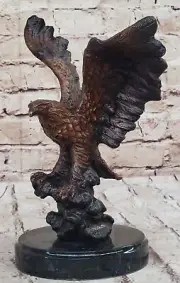 Moigniez Bronze Bald Eagle Statue: Hand Made American Wildlife Sculpture Deal