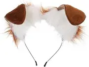 MERRYHAPY cosplay dog ears headband puppy ear headband fold ear headband animal ears headband women hair accessories women headband dog ears headband for cosplay girl Miss Hand made Plush