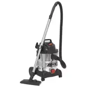 Sealey Vacuum Cleaner Industrial Wet & Dry 20L 1250W/230V Stainless Drum PC200SD