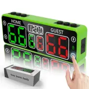Upgraded Digital Scoreboard with Timer, Mini Magnetic Electronic Scoreboard, ...