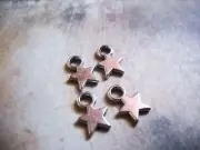 100 Star Charms Antiqued Silver Tiny Star Charms Wholesale BULK