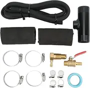 Gearwell Transfer Tank Connector Kit, Auxiliary Fuel Pipe Connector, Compatible with Ford F250 Trucks, Fuel Line Tee Clamp 11025, Transfer Hose Adapter (黒)