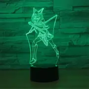 Primitive 3D Illusion Night Light 7 Colors Change Touch Lamp for Bedroom Gift