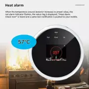 Gas Leak Detector WiFi Smart Natural Gas Leak Detector LCD Display APP Alarm NEW