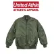 【United Athle】厚磅內裡鋪棉MA-1飛行夾克 軍裝外套 情侶款(UA機能防風防撥水)