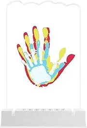 Handprint Kit For Babies | Family Handprint Frame Led Light - Acrylic Baby Keepsake For Living Room Bedroom Decoration