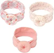 CIMAXIC 3Pcs Donuts Headbands Knotted Hair Wraps for Newborns Bright Hair Accessories for Boy Girl for Daily Wear and Special Occasions