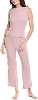 [Natori] Women's Rib Essentials Tank PJ Length: 21", Inseam: 38, Rosebud, Medium, Rosebud, Medium