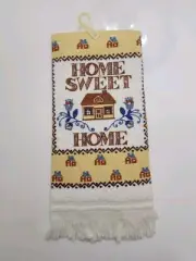 Vintage NWT B&D Home Sweet Home Hand Towel 100% COTTON