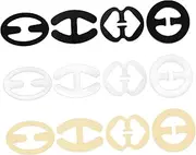 [ROMISBABA] 12 Pack Bra Strap Clips Back Clips Cross Bra Clips for Cleavage Control Non-slip Bra Strap Holders Elastic Bra Strap Holders