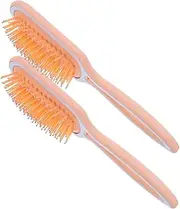 Healeved 2pcs Paddle Hair Brush Comb Ergonomic Scalp for Portable Wet Dry Hair Styling Brush