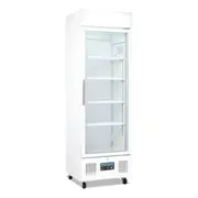 Polar G-Series Upright Display Fridge White 350Ltr - Commercial Drink Fridges (DM076-A) - DM076-A