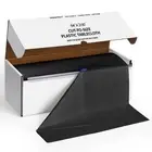 Plastic Table Cloth Disposable, 54In X 300Feet Black Table Cover Roll, Dispos...