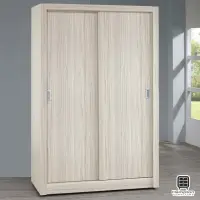 在飛比找momo購物網優惠-【Hampton 漢汀堡】艾瑪爾系列白梣木4×7尺拉門衣櫥(