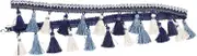 DOITOOL Curtain Lace Fringe Decoration Curtain Tassel Sewing DIY Decorations Sofa Tassel Trims Blue Polyester
