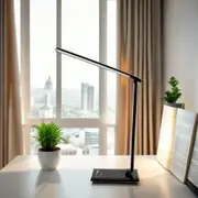LED Touch Dimming Lamp with USB Port in Black or White