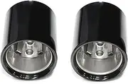 Car Exhaust Tip Cover Compatible For BMW X2 F39 1 Series F40 2 Series F44 Muffler Stainless Steel Tip Replacement Installation(1 Pair)