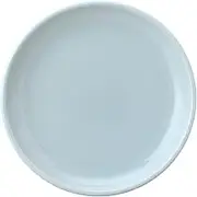 OGISO OC94 Tenkawa/Cotton Yuki/Tenblue 7.5 inches (19 cm) Bread Plate, Serving Plate, Medium Plate, Salad Plate, Round Plate, Dishwasher, Microwave, Ceramic, Commercial Use, Light Blue (Blue and White