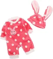 Toddmomy 1 Set Plush Doll Clothes Cute Jumpsuit for Dolls Easy Dressing Outfit Soft Clothing for Creative Play and Imagination