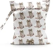 [Sldpngo] Waterproof Cloth Diaper Wet Dry Bag Reusable Travel Beach Pool Daycare Soiled Toddler Items Yoga Gym Bag for Swimsuits Wet Clothes Bags - Unique Western Boots Pattern