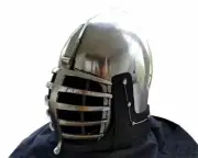 Medieval 18 gauge Steel Knight handforged Close Helmet Armor unique grill helmet