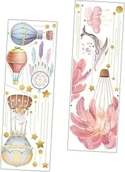 CATIEBYE 1 Set of Children's Room Wall Decal DIY Hot Air Balloon Wall Decal Wall Sticker for Bedroom Living Room
