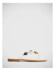 [Wittner] Enrica Leather Thong in White