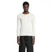 [S.S.DALEY] Harold Long Sleeve Button T-Shirt Off-white