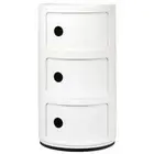Anna Castelli Ferrieri Replica Componibili Storage Unit 3-Drawer - White