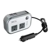 200W Car Power Inverter, 12V DC to 110V AC Car Converter with 4 USB Ports Car