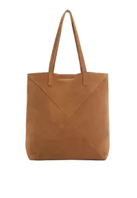 在飛比找ZALORA購物網優惠-Leather Shopper Bag