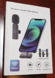 2 Mic Wireless Lavalier Microphone for iPhone & iPad with Lightning Ports