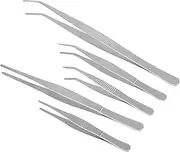 VALICLUD 5pc Lash Tweezers Set for Garden Tool Sets Stainless Steel Tweezers Garden Tongs for Succulent Gardening