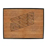 Llusion Block - Funny Novelty Doormat Man Cave Floor mat