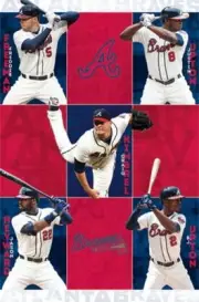 POSTER Atlanta Braves Freddie Freeman Craig Kimbrel Jayson Hayward BJ Upton