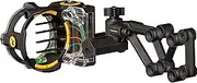 Trophy Ridge React H4 Bow Sight - 4 Pin Sight, Tool Less Windage and Elevation Adustability, 2nd Axis Leveling, Adjustable Click Light